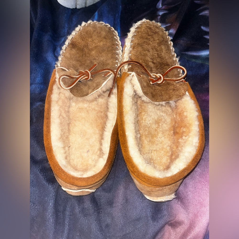 Lace Up Moccasin Slippers